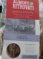 Mängden socker i Alimenti ritrovati caserecce grano duro timilia