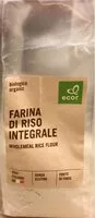 Mängden socker i Farina di riso integrale