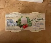 Mängden socker i Ricotta fresca senza lattosio