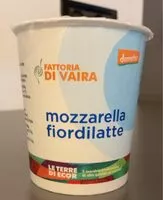 Mängden socker i Mozzarella fiordilatte