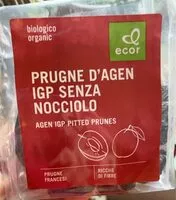 Mängden socker i Prugne d agen igp senza nocciolo