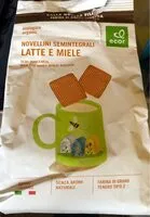 Mängden socker i Novellini Semintegrali Layte e Miele