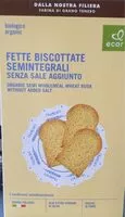 Mängden socker i Fette biscottate semintegrali