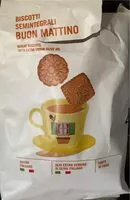 Mängden socker i Biscotti semintegrali Buon Mattino
