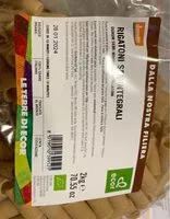 Mängden socker i Rigatoni semintegrali