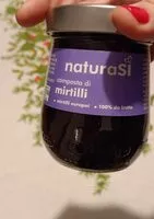 Mängden socker i Composta di mirtilli