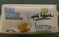 Mängden socker i Burro biologio senza lattosio