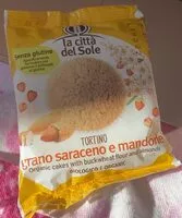 Mängden socker i tortino grano saraceno e mandorle