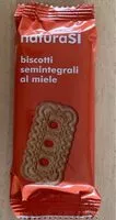 Mängden socker i Biscotti semintegrali al miele