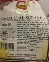 Mängden socker i Tarali au sésame, 300g