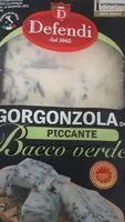 Mängden socker i Gorgonzola piccante