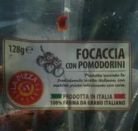 Mängden socker i Focaccia con pomodorini