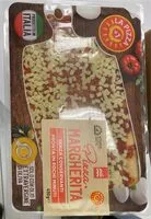 Mängden socker i Pizza margherita più con mozzarella e olio extra