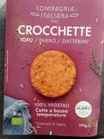 Mängden socker i Crocchette tofu farro datterini bio