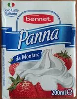 Mängden socker i Panna da montare