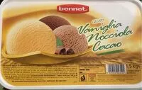 Mängden socker i Gelato vaniglia nocciola cacao