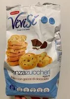 Mängden socker i Frollini con gocce di cioccolato