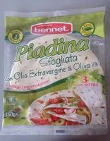 Mängden socker i Piadina sfogliata