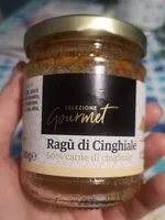 Mängden socker i Ragù di cinghiale
