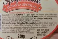 Mängden socker i Sfogliatine di pasta sfoglia