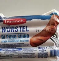 Mängden socker i Wurstel di puro suino