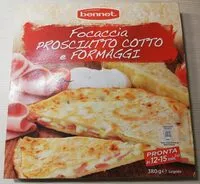 Mängden socker i Focaccia prosciutto cotto e formaggi