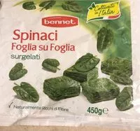 Mängden socker i Spinaci foglia per foglia surgelati