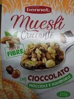 Mängden socker i Muesli croccante con cioccolato e nocciole