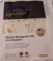 Mängden socker i Piadina romagnola IGP alla Riminese