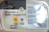 Mängden socker i Mozzarella Bufala Campana DOP
