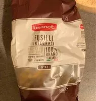 Mängden socker i fusilli integrali