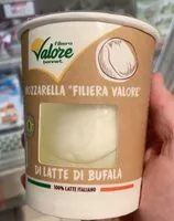 Mängden socker i Mozzarella di latte di bufala