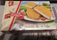 Mängden socker i Cotolette di pollo surgelate