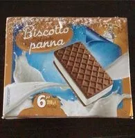Mängden socker i Biscotto al gusto panna