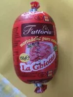 Mängden socker i mortadella puro suino la ghiotta