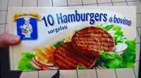 Mängden socker i 10 Hamburgers di bovino surgelati