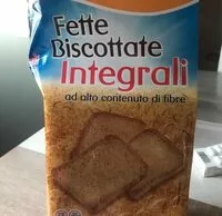 Mängden socker i Fette biscottate integrali