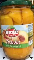 Mängden socker i Pesche allo sciroppo