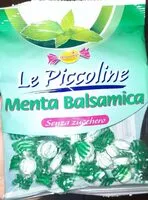 Mängden socker i Le piccoline menta balsamica senza zucchero