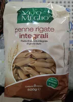 Mängden socker i Penne rigate integrali