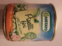 Mängden socker i Piselli fini cotti al vapore