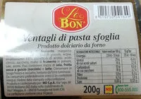 Mängden socker i Ventagli di pasta sfoglia