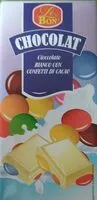 Mängden socker i Cioccolato bianco con confetti di cacao