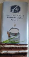 Mängden socker i Cioccolato al latte ripieno di crema al latte