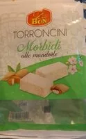 Mängden socker i Torroncini morbidi alle mandorle