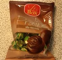 Mängden socker i Praline alla nocciola