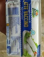 Mängden socker i Formaggio fresco di latte vaccino tipo caprino