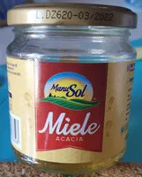 Mängden socker i miele acacia