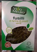 Mängden socker i fusilli di farina di piselli verdi
