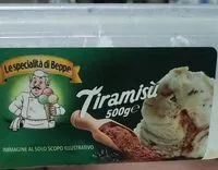 Mängden socker i Gelato tiramisù